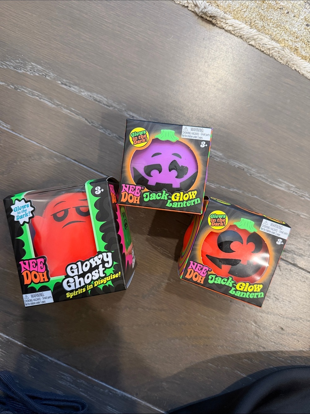 NeeDoh Halloween Bundle Glowy Ghost & Jack-Glow Lanterns